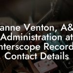 Jeanne Venton, A&R Administration at Interscope Records Contact Details