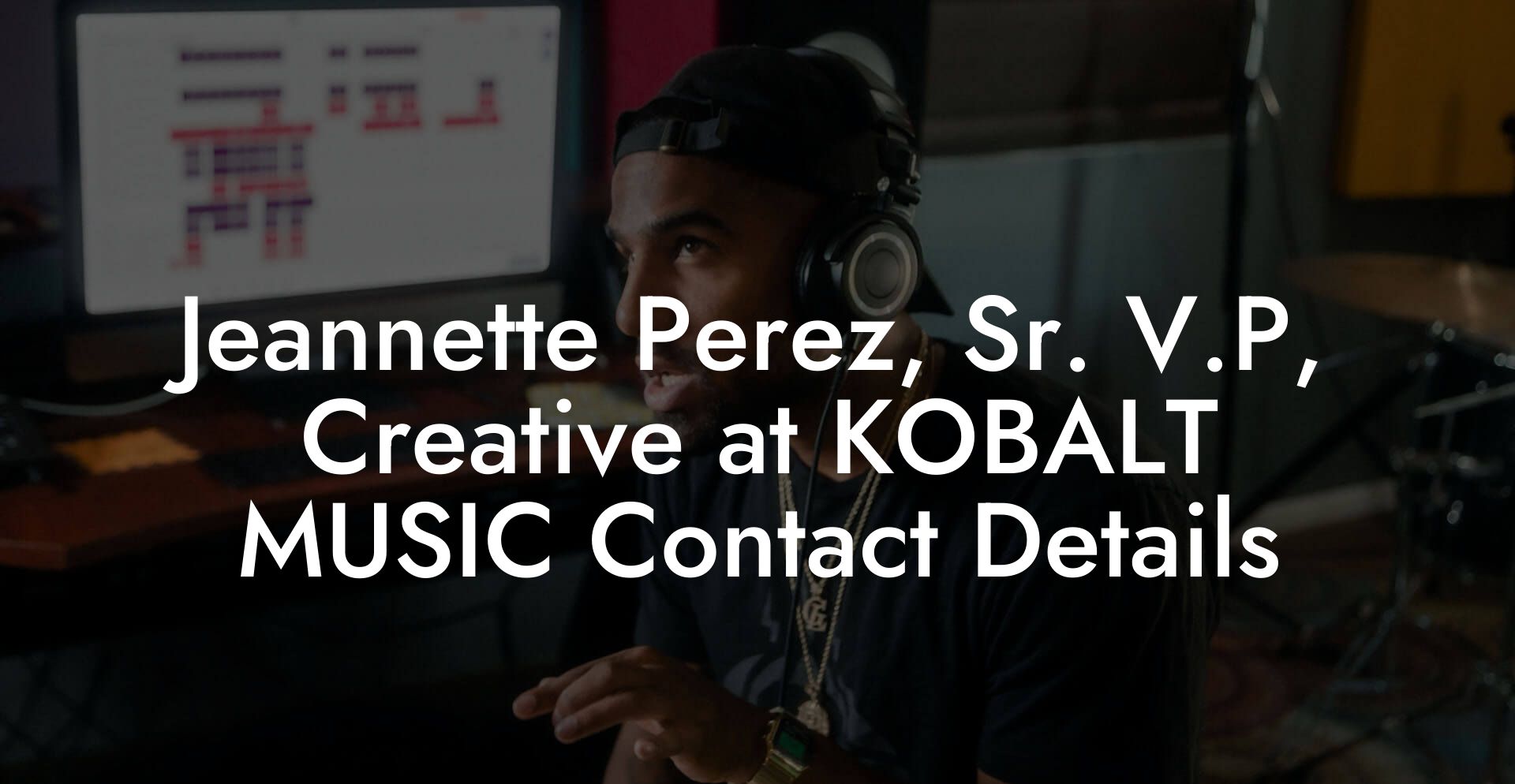 Jeannette Perez, Sr. V.P, Creative at KOBALT MUSIC Contact Details