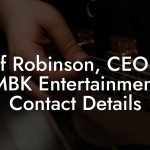 Jeff Robinson, CEO at MBK Entertainment Contact Details