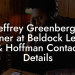 Jeffrey Greenberg, Partner at Beldock Levine & Hoffman Contact Details