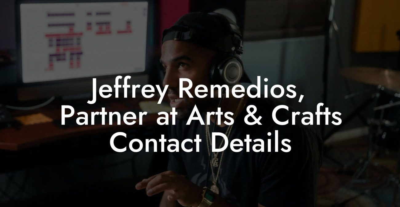 Jeffrey Remedios, Partner at Arts & Crafts Contact Details