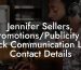 Jennifer Sellers, Promotions/Publicity at Luck Communication LLC Contact Details