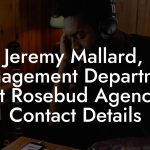 Jeremy Mallard, Management Department at Rosebud Agency Contact Details