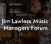 Jim Lawless Music Managers Forum