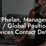 Jim Phelan, Manager at GPS / Global Positioning Services Contact Details