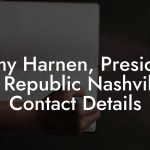 Jimmy Harnen, President at Republic Nashville Contact Details