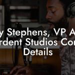 Jody Stephens, VP A&R at Ardent Studios Contact Details