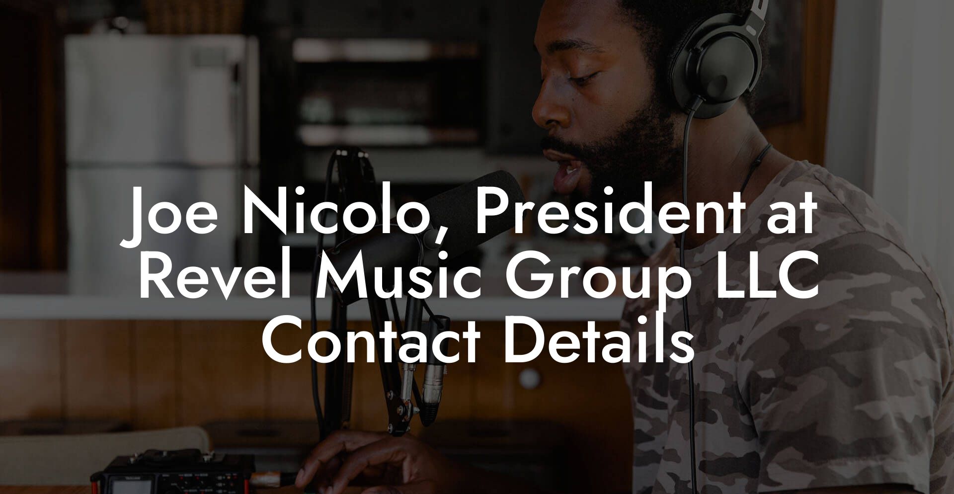 Joe Nicolo, President at Revel Music Group LLC Contact Details