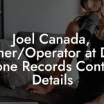 Joel Canada, Owner/Operator at Dine Alone Records Contact Details