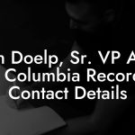 John Doelp, Sr. VP A&R at Columbia Records Contact Details