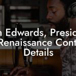 John Edwards, President at Renaissance Contact Details