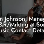 John Johnson, Manager A&R/Mrktng at Sony Music Contact Details