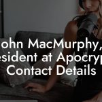 John MacMurphy, President at Apocrypha Contact Details