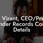 John Virant, CEO/Pres at Rounder Records Contact Details