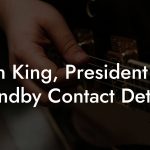 Jon King, President at Standby Contact Details