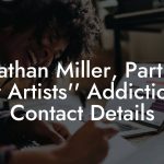 Jonathan Miller, Partner at Artists'' Addiction Contact Details