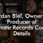 Jordan Biel, Owner & Producer at Innovate Records Contact Details