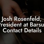 Josh Rosenfeld, President at Barsuk Contact Details