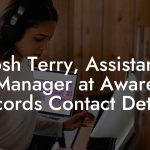Josh Terry, Assistant Manager at Aware Records Contact Details