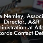 Joya Nemley, Associate Director, A&R Administration at Atlantic Records Contact Details