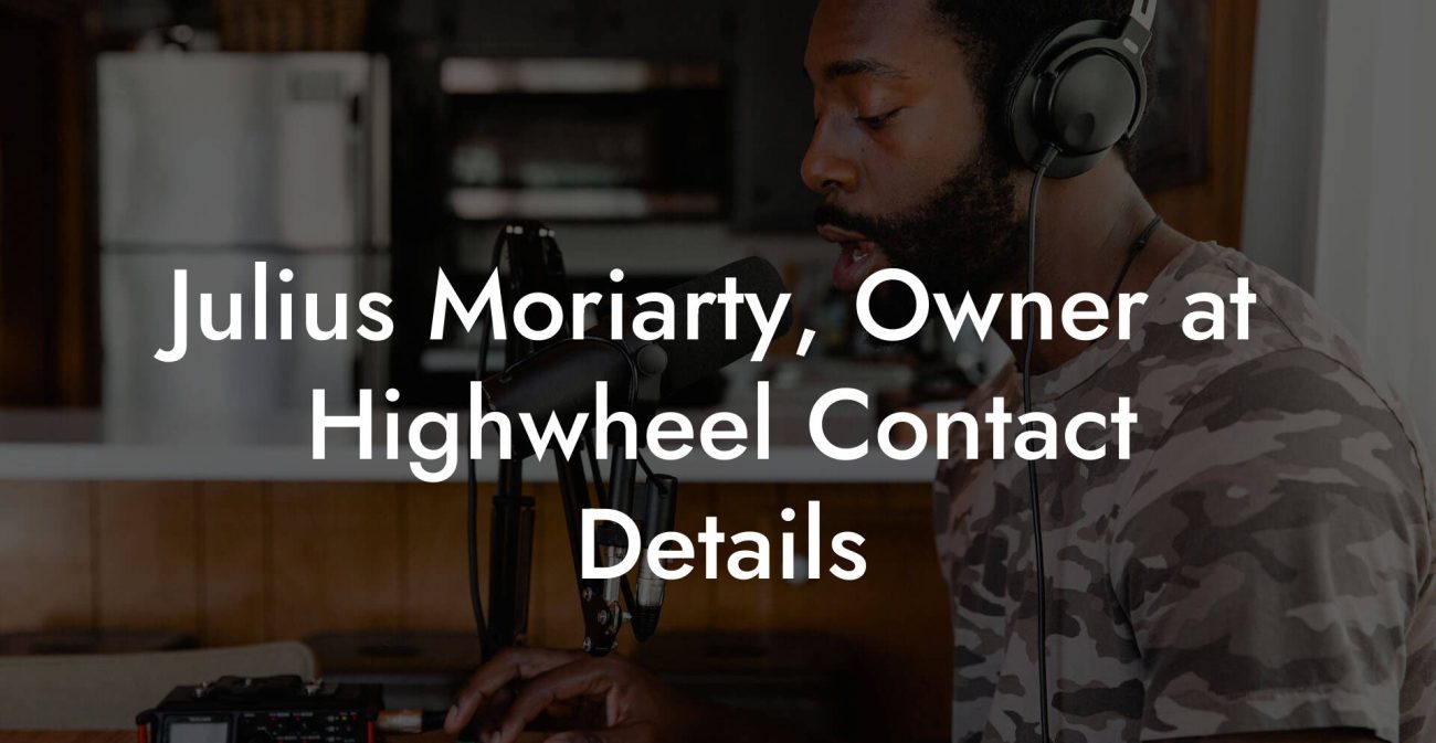 Julius Moriarty, Owner at Highwheel Contact Details