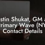 Justin Shukat, GM at Primary Wave (NY) Contact Details