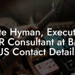 Kate Hyman, Executive A&R Consultant at BMG US Contact Details