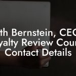 Keith Bernstein, CEO at Royalty Review Council Contact Details