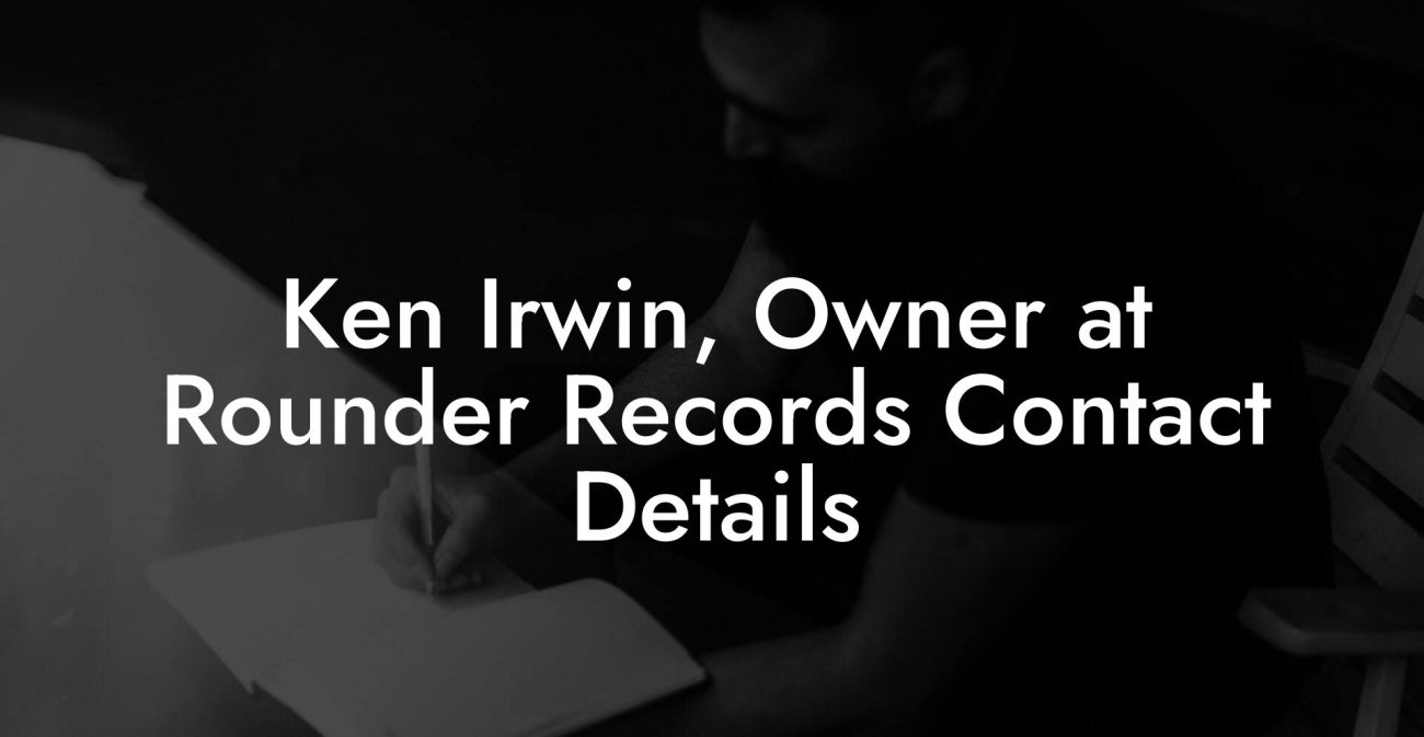 Ken Irwin, Owner at Rounder Records Contact Details