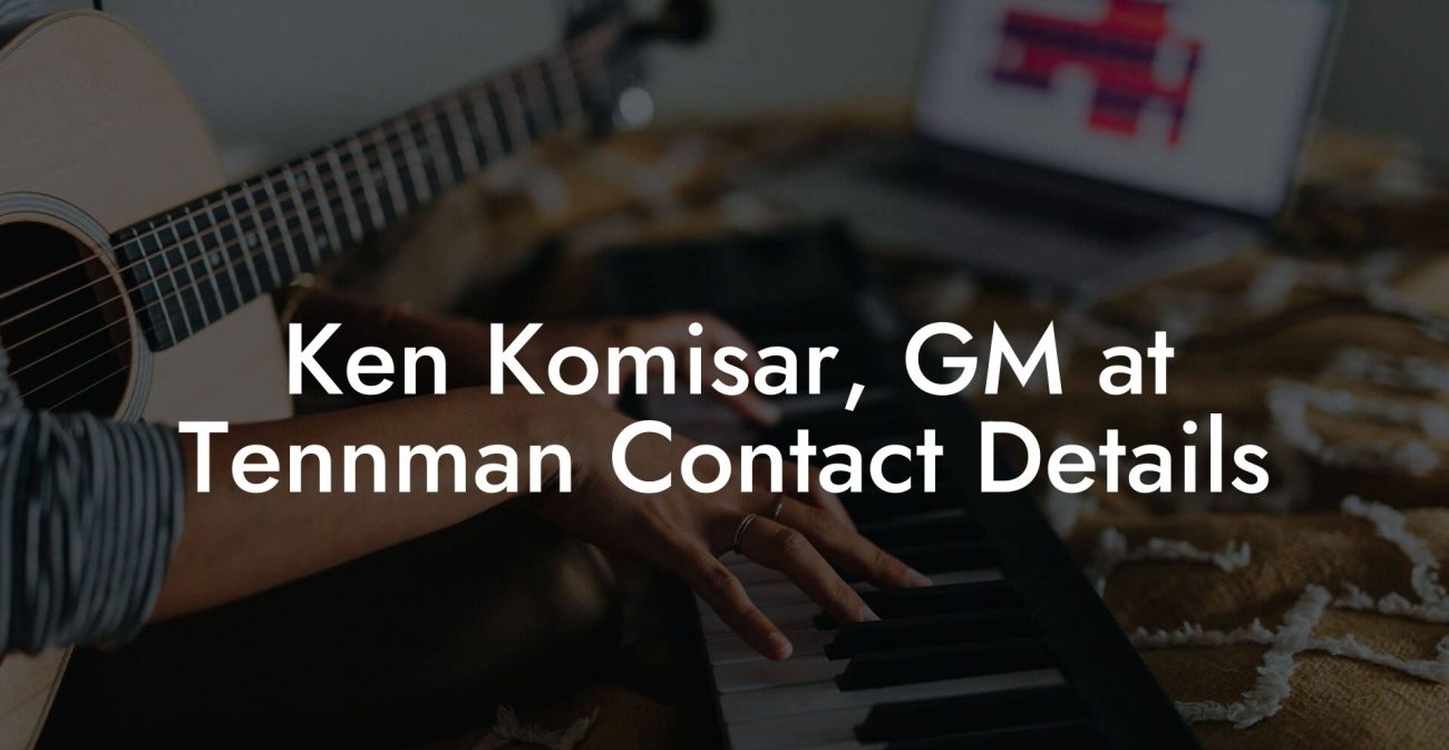 Ken Komisar, GM at Tennman Contact Details