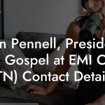Ken Pennell, President EMI Gospel at EMI CMG (TN) Contact Details
