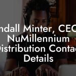 Kendall Minter, CEO at NuMillennium Distribution Contact Details