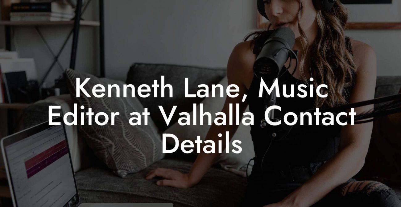 Kenneth Lane, Music Editor at Valhalla Contact Details