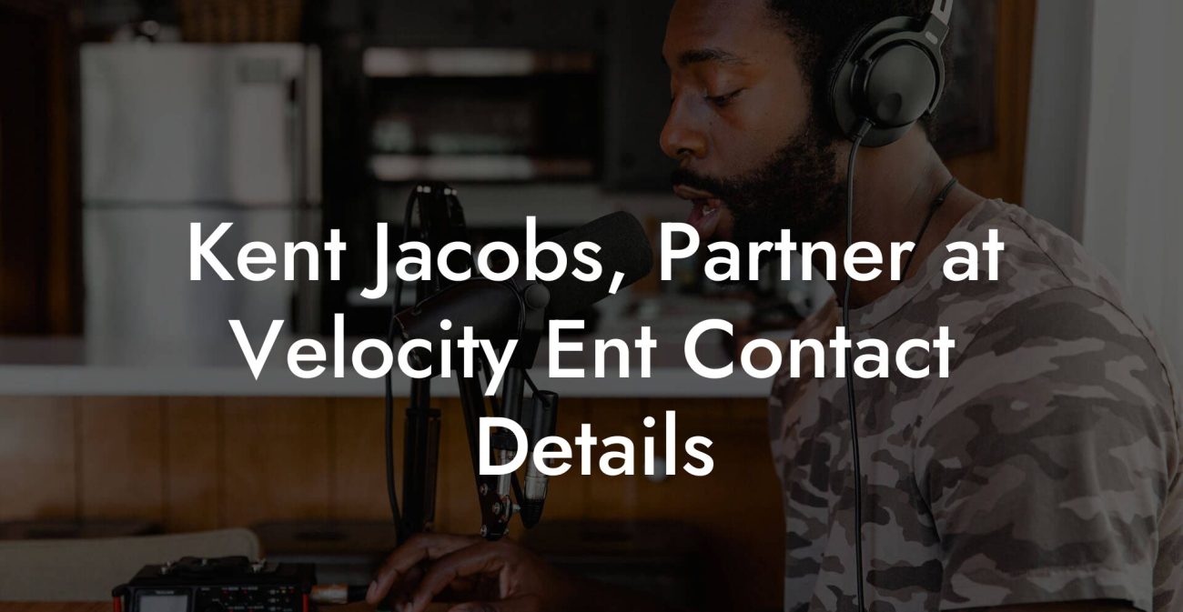 Kent Jacobs, Partner at Velocity Ent Contact Details