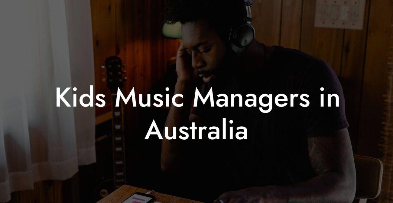 Kids Music Managers in Australia