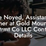 Kyle Noyed, Assistant to Owner at Gold Mountain Entrmt Co LLC Contact Details