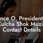 Lance O, President at Kulcha Shok Muzik Contact Details