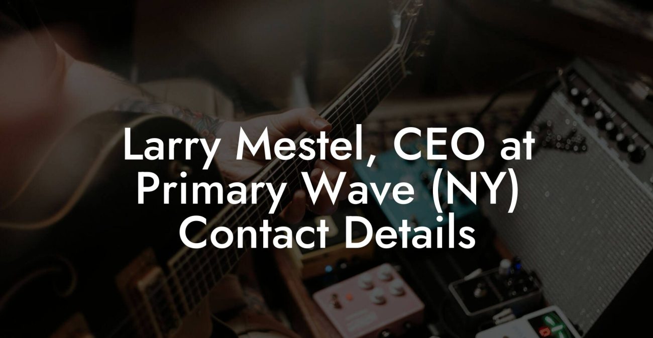 Larry Mestel, CEO at Primary Wave (NY) Contact Details