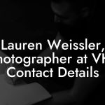 Lauren Weissler, Photographer at VH1 Contact Details