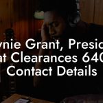 Lawnie Grant, President at Clearances 640 Contact Details
