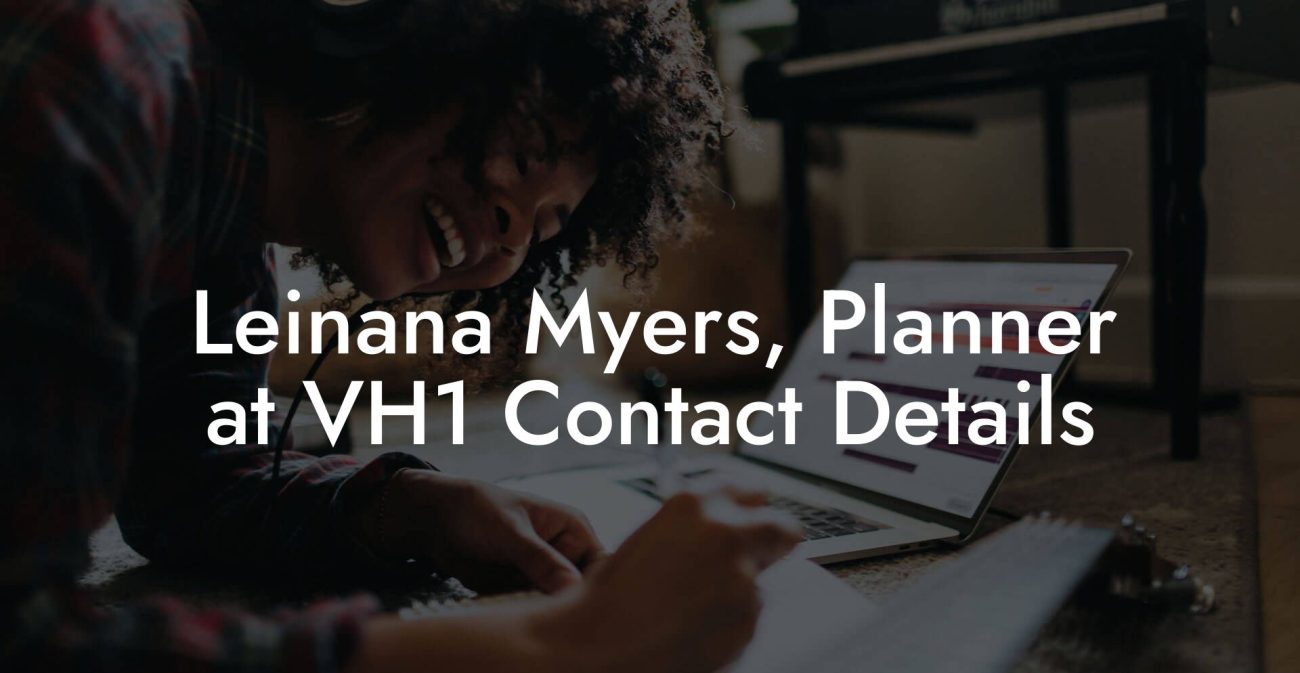 Leinana Myers, Planner at VH1 Contact Details