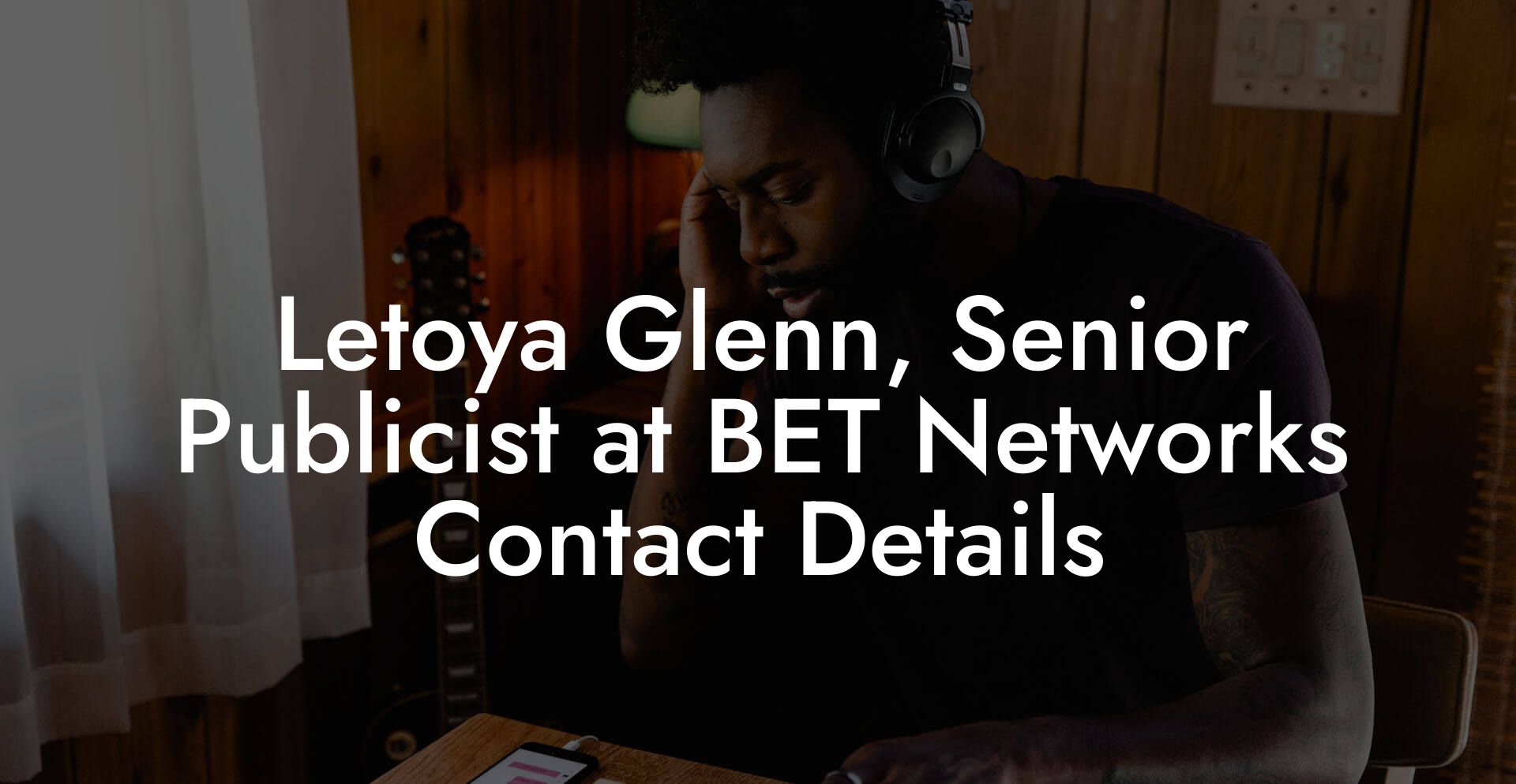 Letoya Glenn, Senior Publicist at BET Networks Contact Details