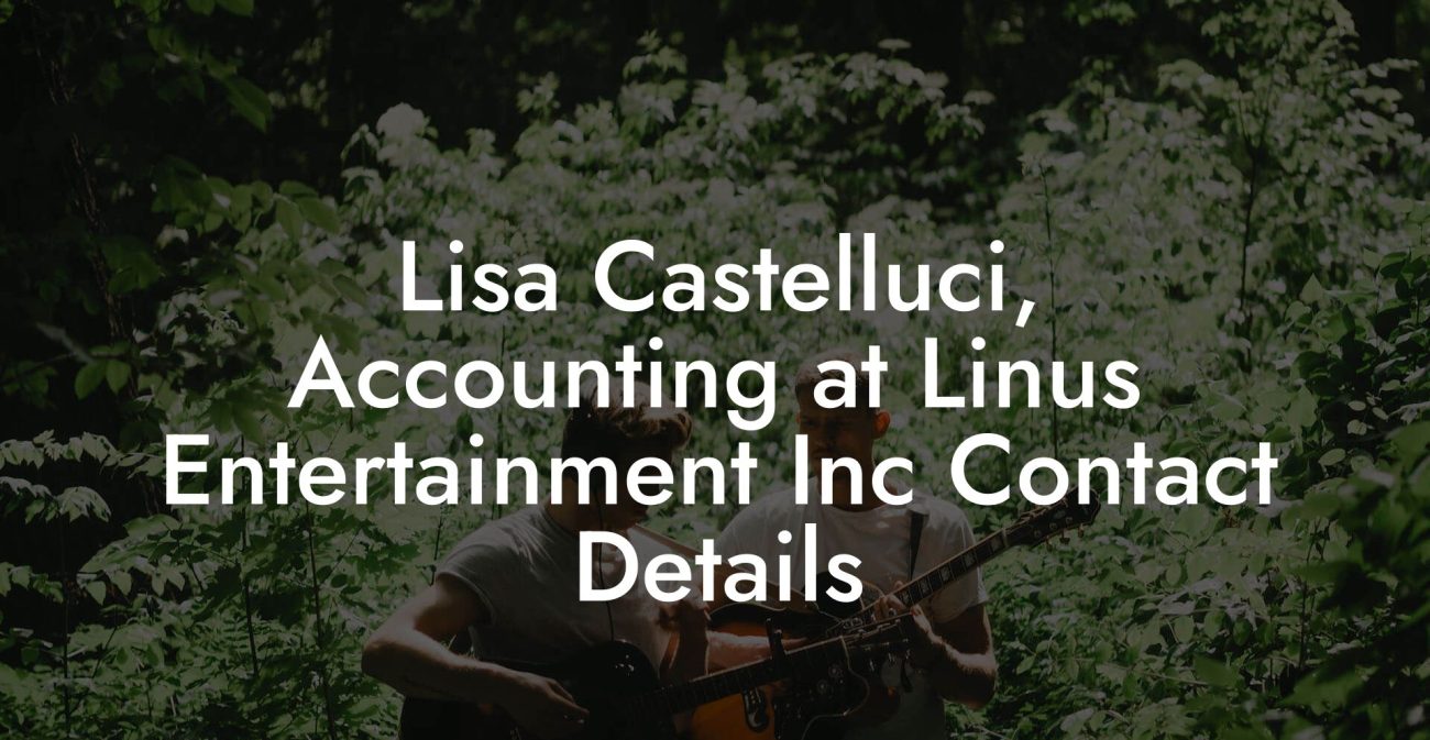 Lisa Castelluci, Accounting at Linus Entertainment Inc Contact Details