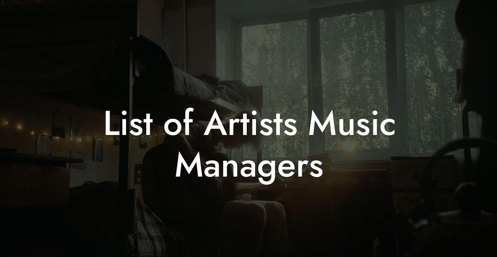 List of Artists Music Managers