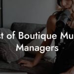 List of Boutique Music Managers