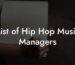 List of Hip Hop Music Managers