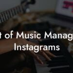 List of Music Managers Instagrams