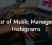 List of Music Managers Instagrams