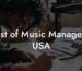 List of Music Managers USA