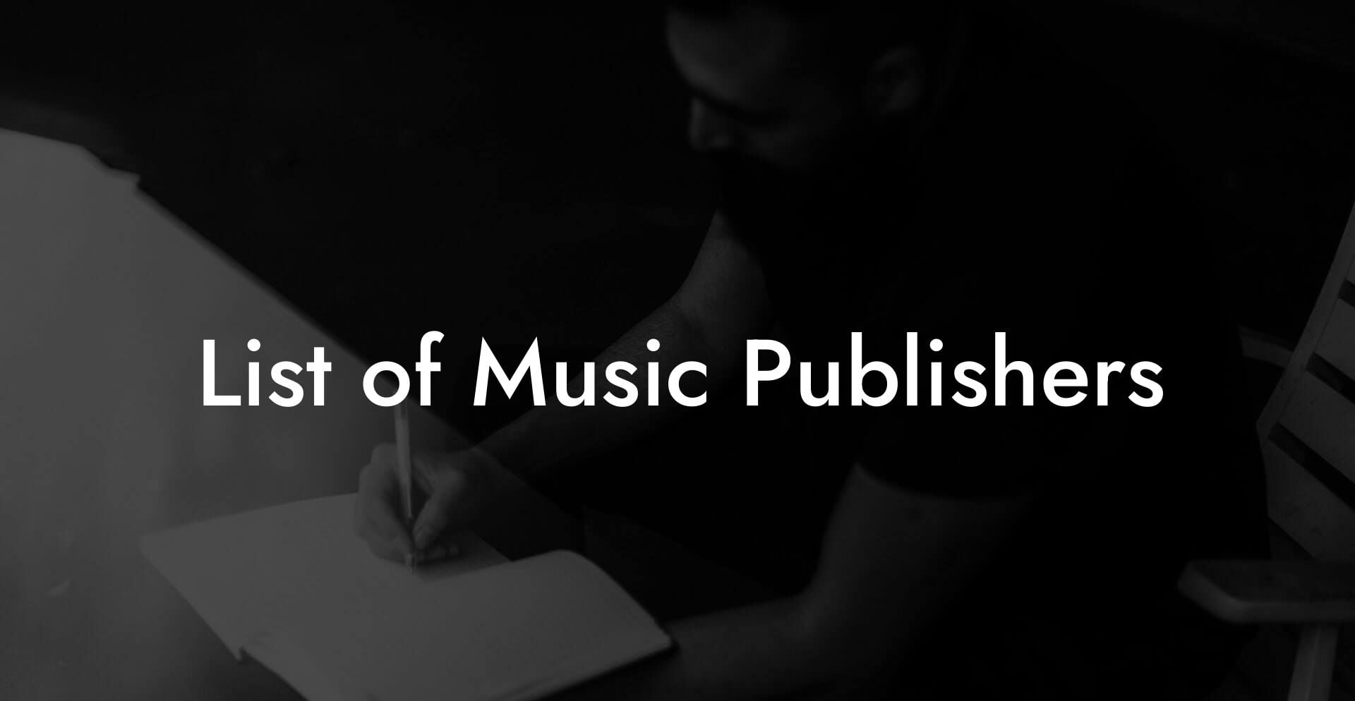 List of Music Publishers
